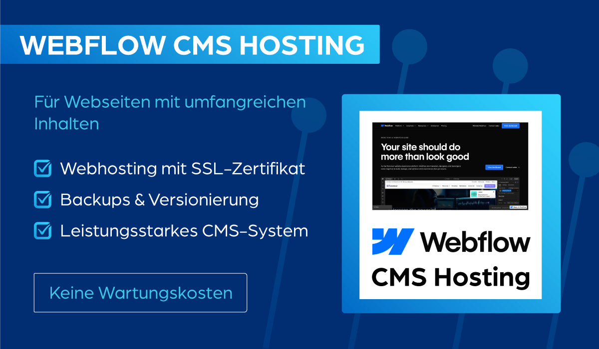 Webflow CMS Hosting